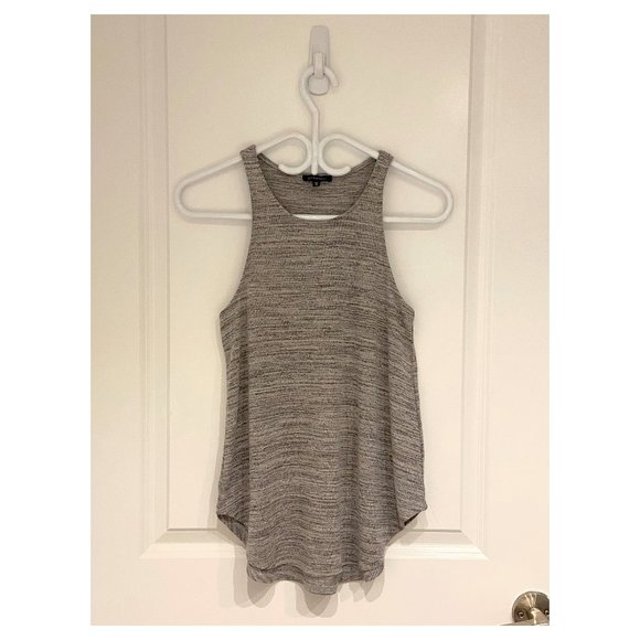 DYNAMITE Grey Flowy Tank Top - Picture 2 of 4